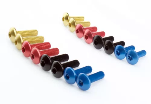Linsenkopf Schrauben Aluminium Torx M5 M6 Alu eloxiert Linsenkopfschrauben 5 6mm - Bild 1 von 9
