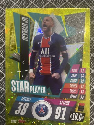Match Attack Neymar Jr Star Player Gold Card 20/21 | eBay