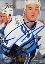 Jeff Friesen autographed Hockey Card (San Jose Sharks, SC) 1994 Fleer Flair #164