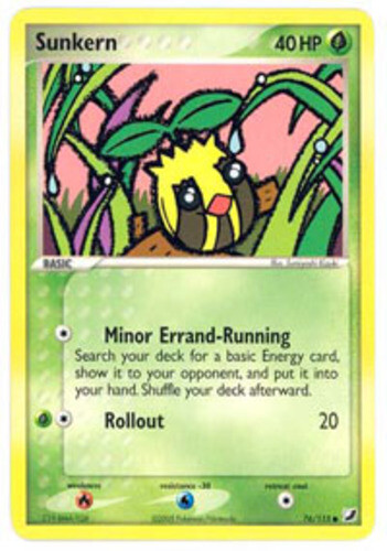 Pokemon - Sunkern - 76/115 - Common - EX Unseen Forces - NM