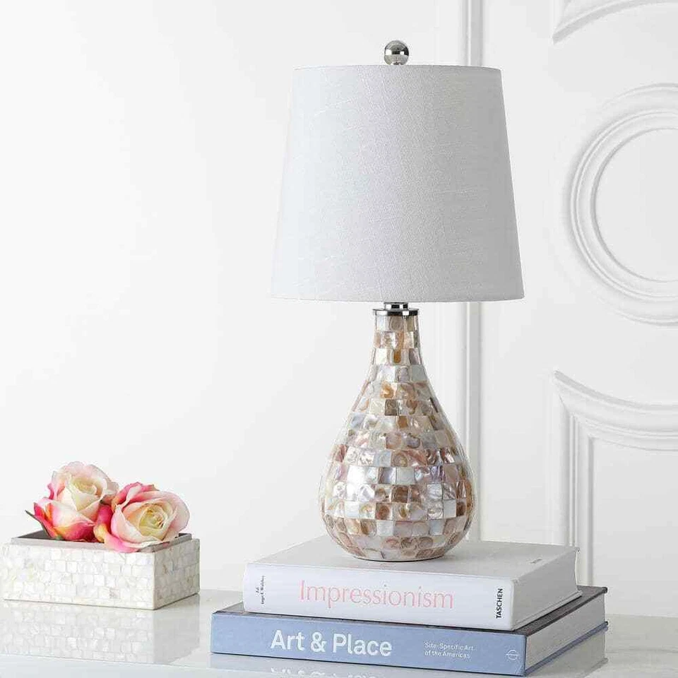 JONATHAN Y Mona 20.5 in. Seashell Mini Table Lamp - Image 3 of 4