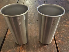 Two Rare Genuine MiiR 16oz Stainless Steel Pint Cup, New, See Details