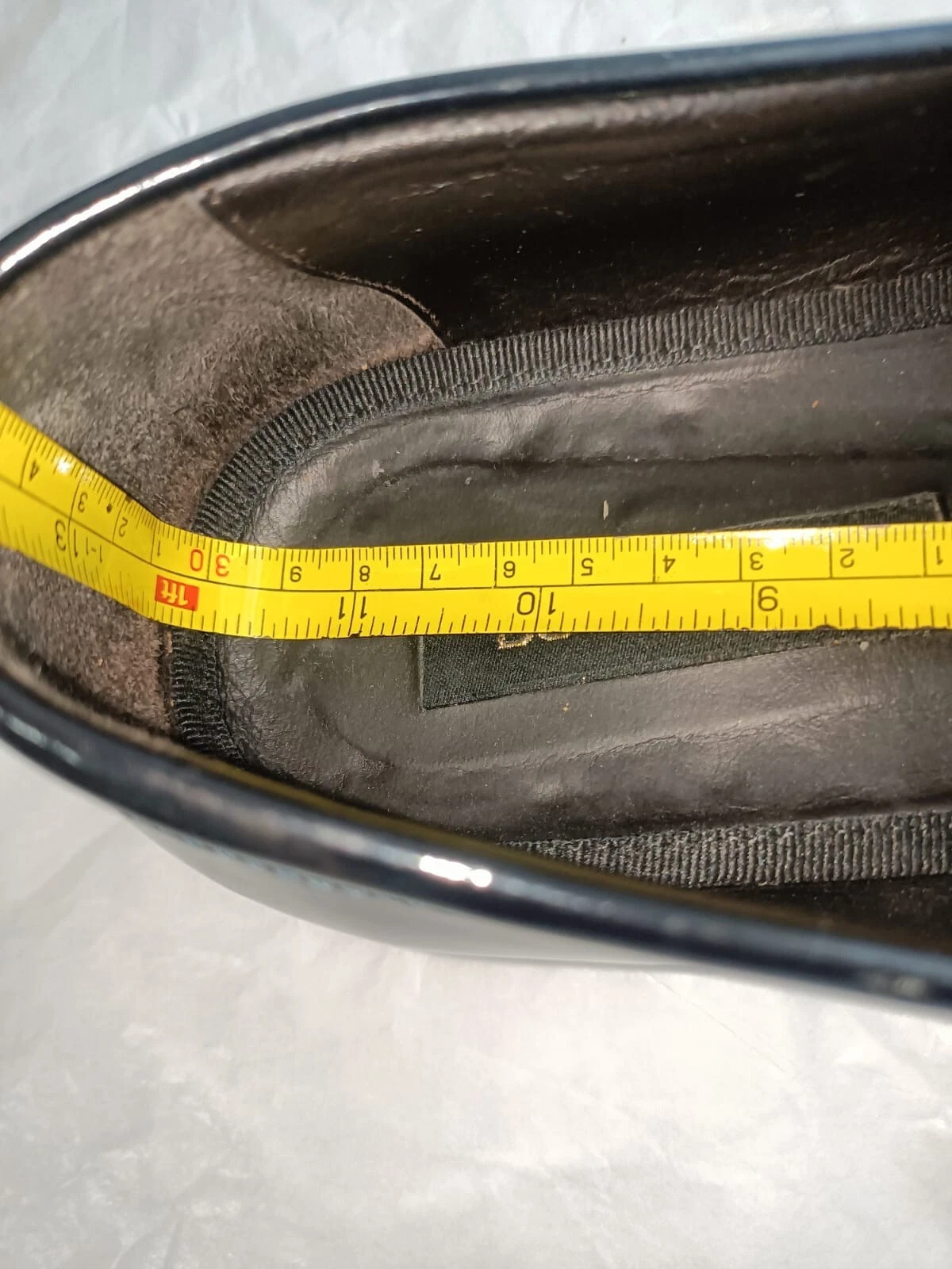 DSQUARED2 Mocassini abiti da smoking in pelle verniciata nera US 11 EU 44 scarpe fatte a mano