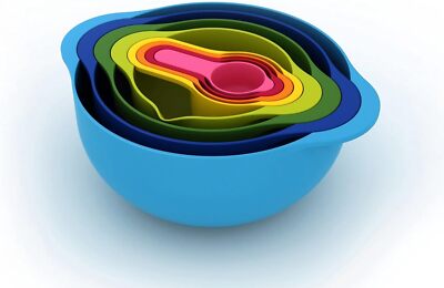 Joseph Joseph Nest DUO Schüsselset 8-teilig Bunt Rührschüsseln Messbecher