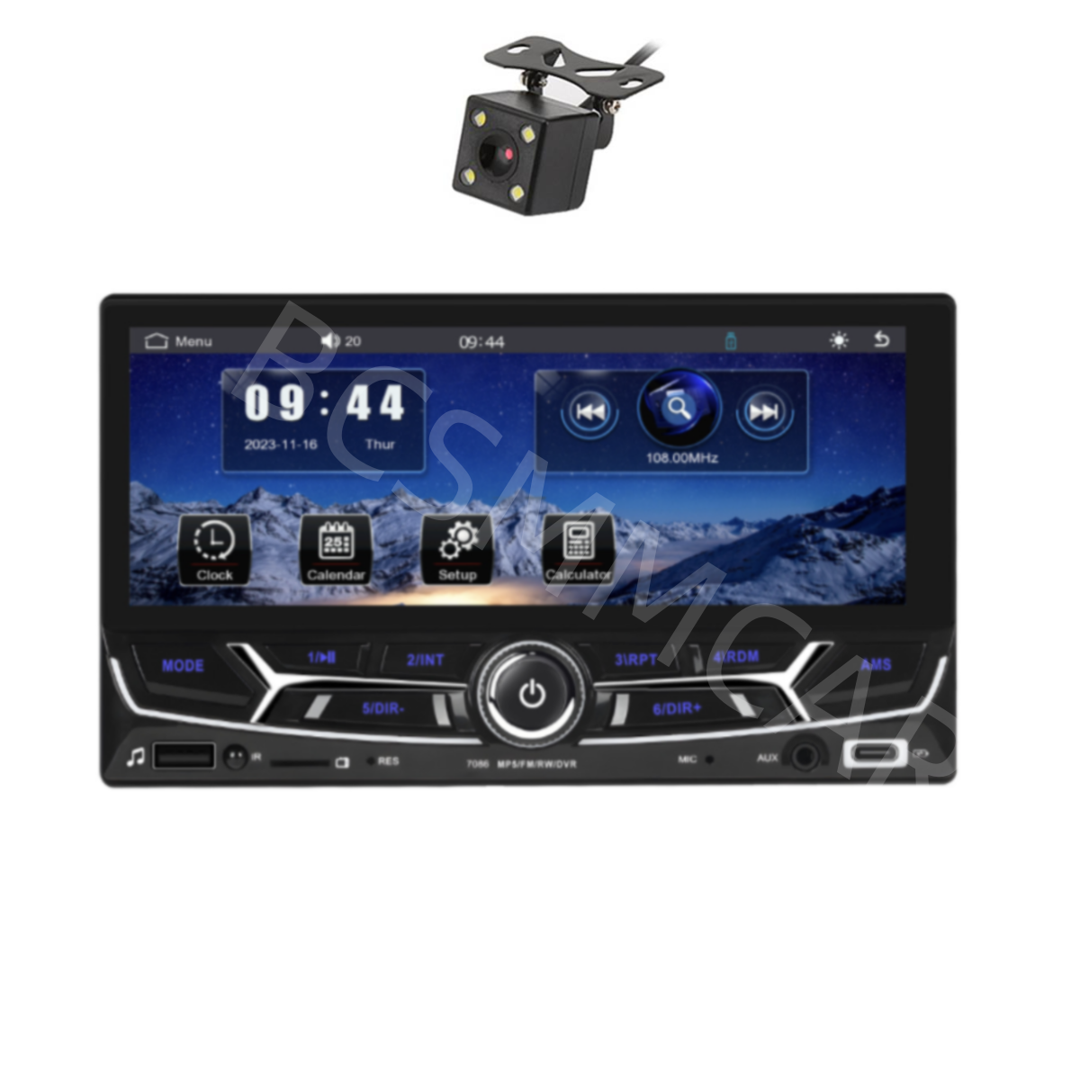 Stereo Car Radio Touch Screen MP5 Player Carplay Android Auto Mirror Link BT FM