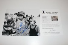 STEVEN SPIELBERG DREW BARRYMORE SIGNED 'E.T.' 11x14 MOVIE PHOTO BECKETT COA BAS