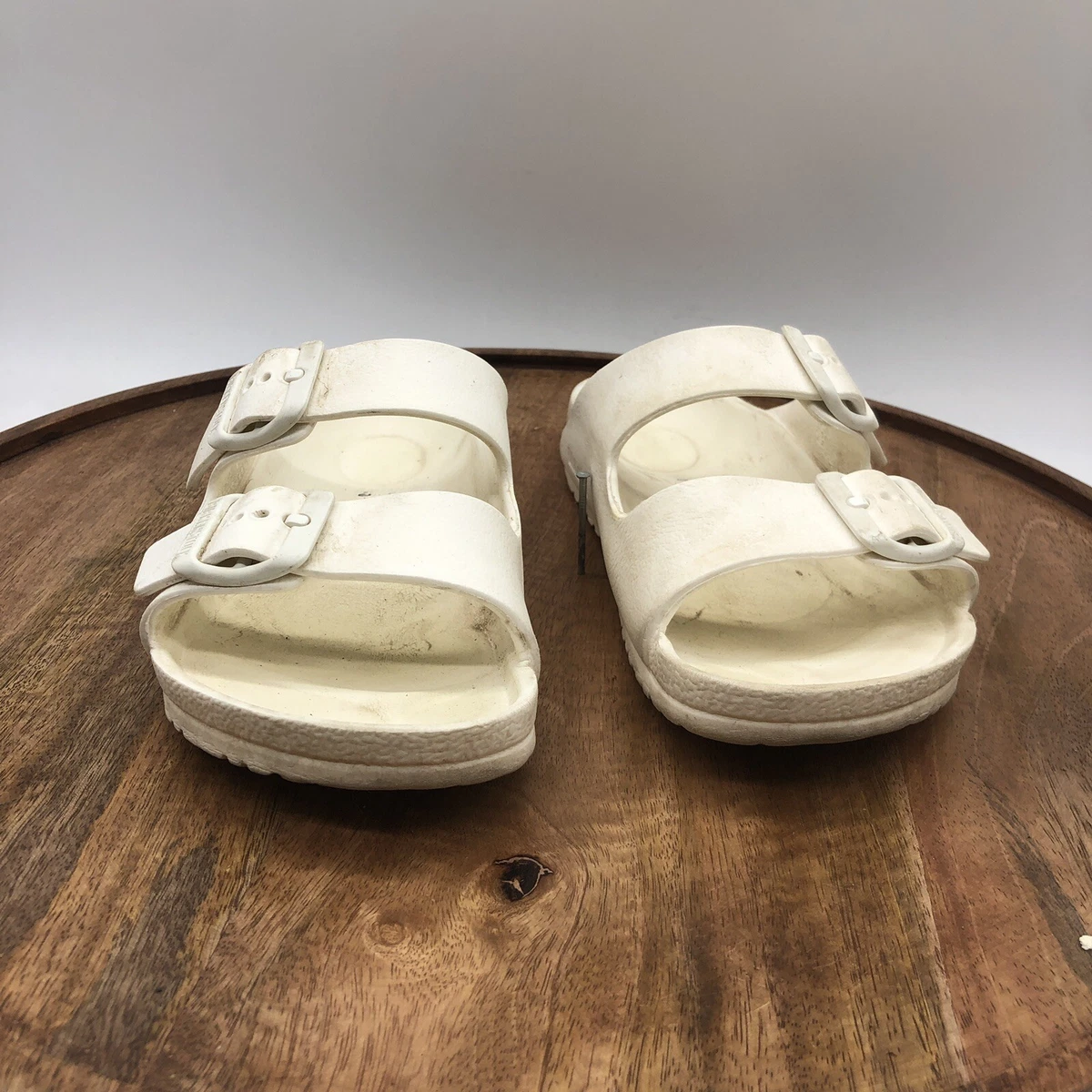 Birkenstock Arizona EVA Kids 33 US 2 White Rubber 2 Strap
