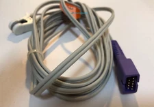 Nellcor Oximax Spo2 Sensor Adult Ear Clip 10ft 3M 9pin Compatible