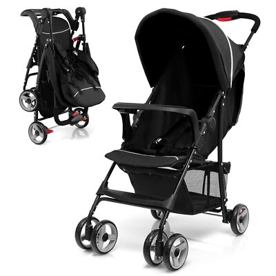 HONEY JOY Lightweight Stroller, Compact Travel Stroller for Airplane,  (Black) | eBay