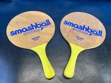 Vintage Smashball Wooden Paddles Set of 2 Paddles
