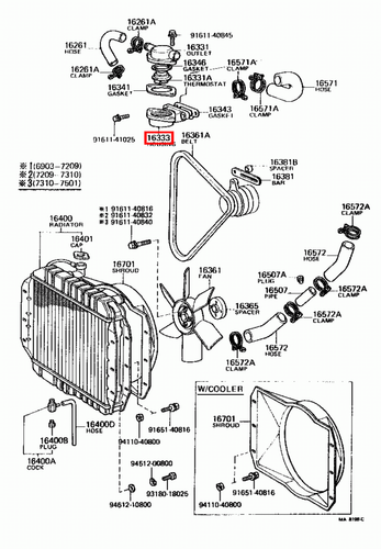 Genuine LandCruiser FJ45 2F 4.2 Petrol Lower Thermostat Housing Water Outlet - Picture 14 of 14