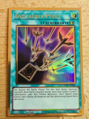 Anti-Magic ArrowsYUGIOHMAGO2020GERMANPREMIUM GOLD RARE1st EDNM  #10223 | eBay