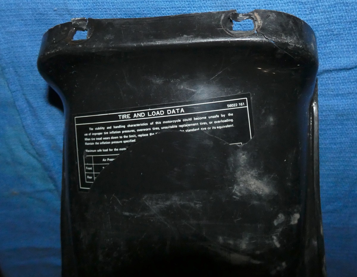 1976-77 Kawasaki KZ900 A B LTD models Inner Rear Plastic Fender pn