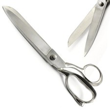 Heavy Duty Tailor Upholstery Scissors 14" Dressmaking Fabric Sewing Shear Silver