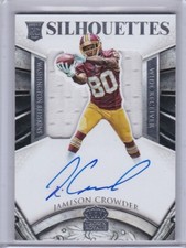 Jamison Crowder 2015 Panini Crown Royale Silhouettes Jersey/Auto #218, 215/299