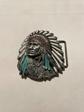 Indian head belt buckle