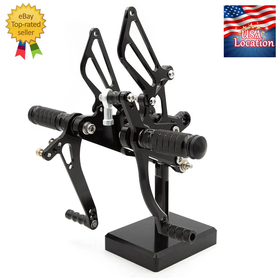 For Honda CBR954RR CBR929RR 2000 2001 2002 2003 FXCNC Rearset Footpegs Pedal Set - Image 3 of 4