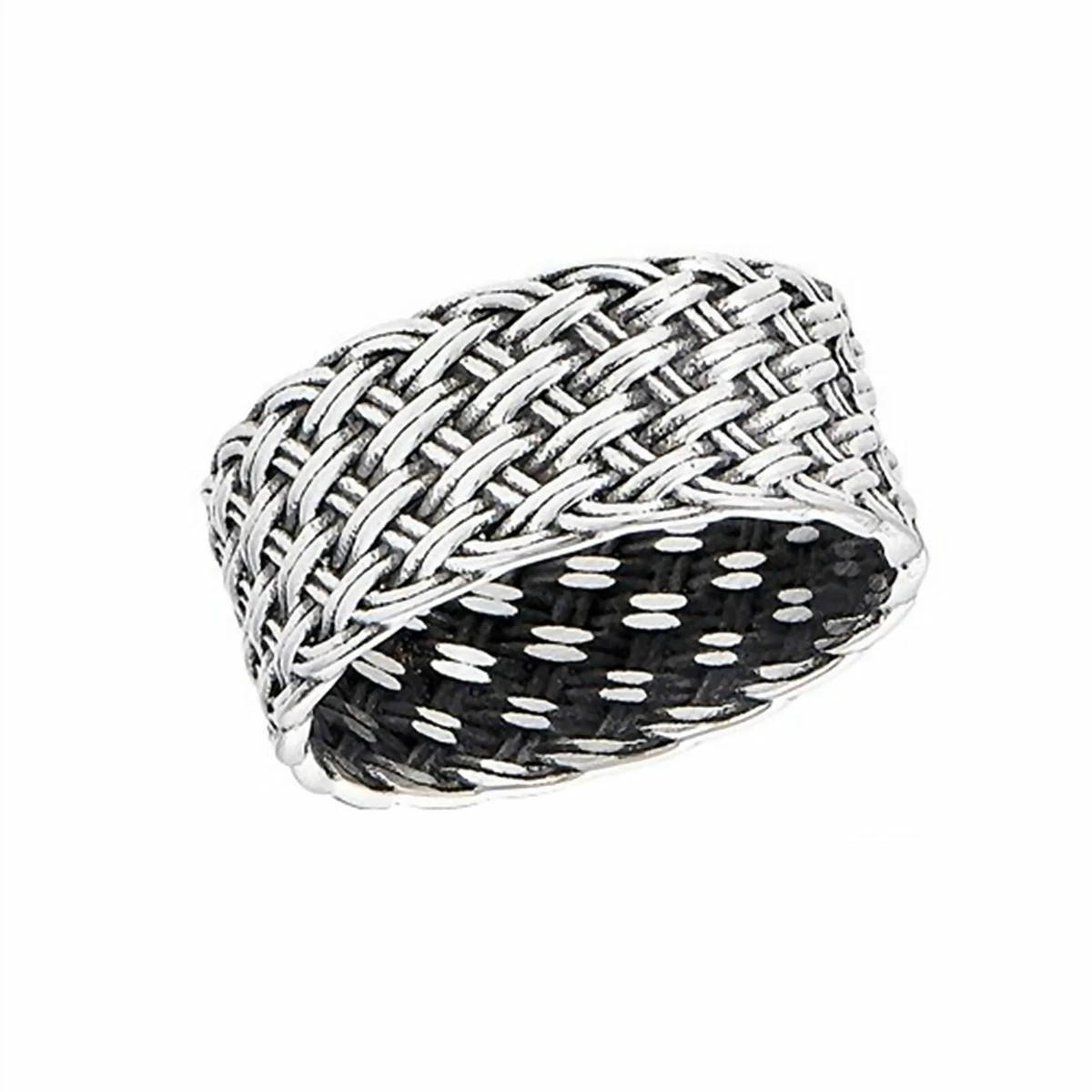 Basket weave store wedding band