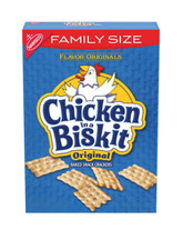 Chicken in a Biskit Original Baked Snack Crackers, Lunch Snacks, Family Size, 12