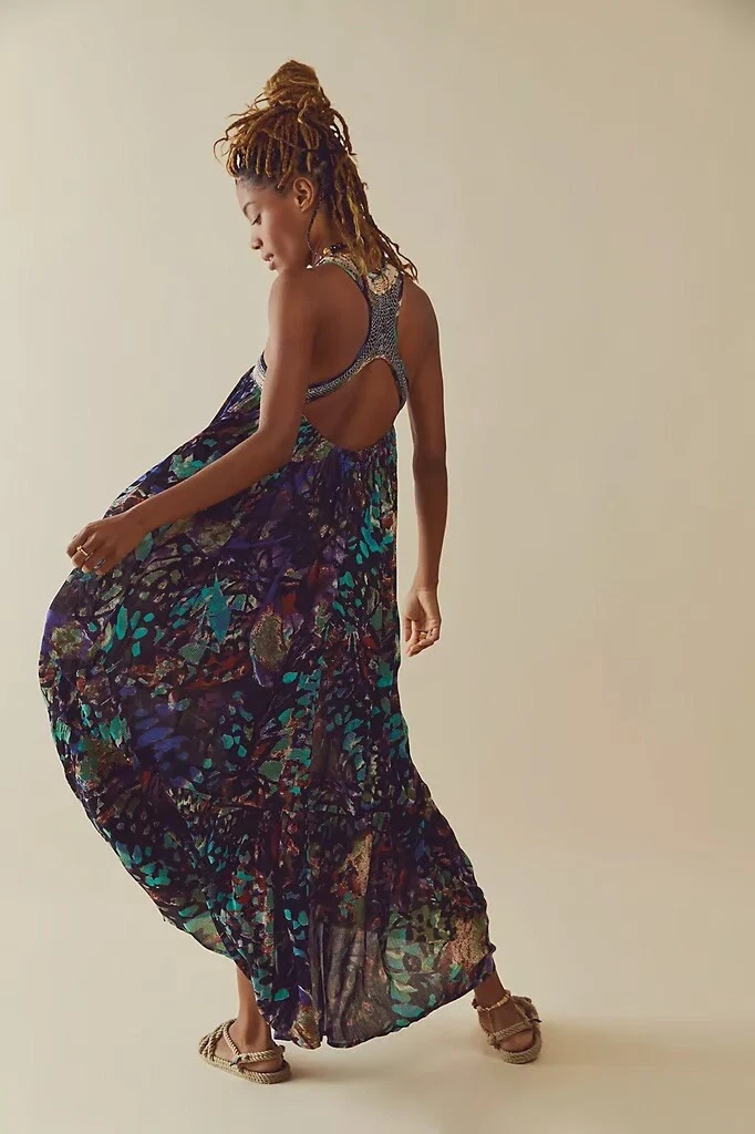 Free People Monarch Maxi Dress Size M $350 | eBay