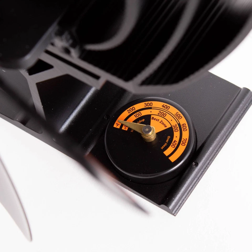 Ventilador de estufa oscilante no eléctrico alimentado por calor Lehman's arranque automático silencioso Foto 3 de 4