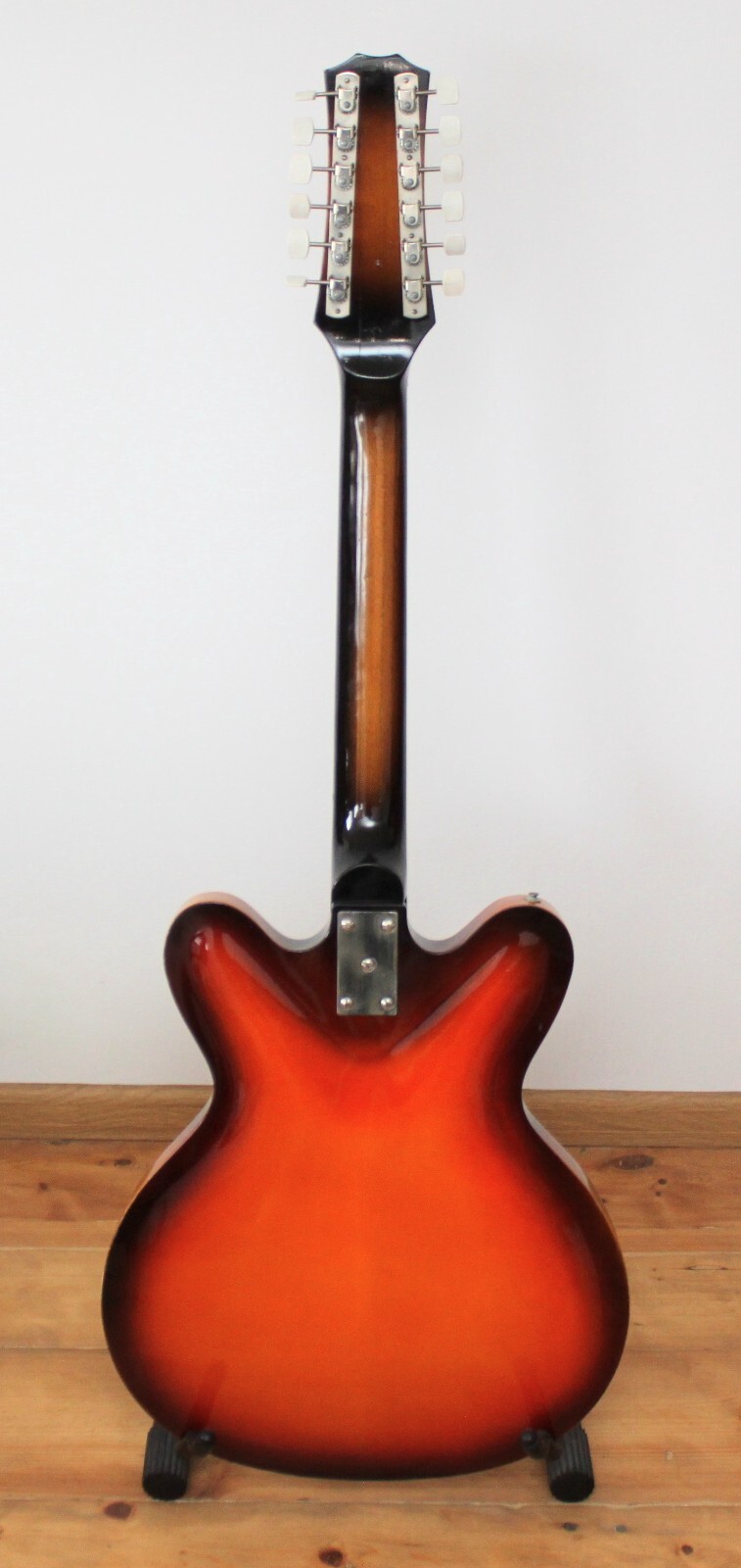 12string semiacoustic electric guitar Soviet RARE with original bag