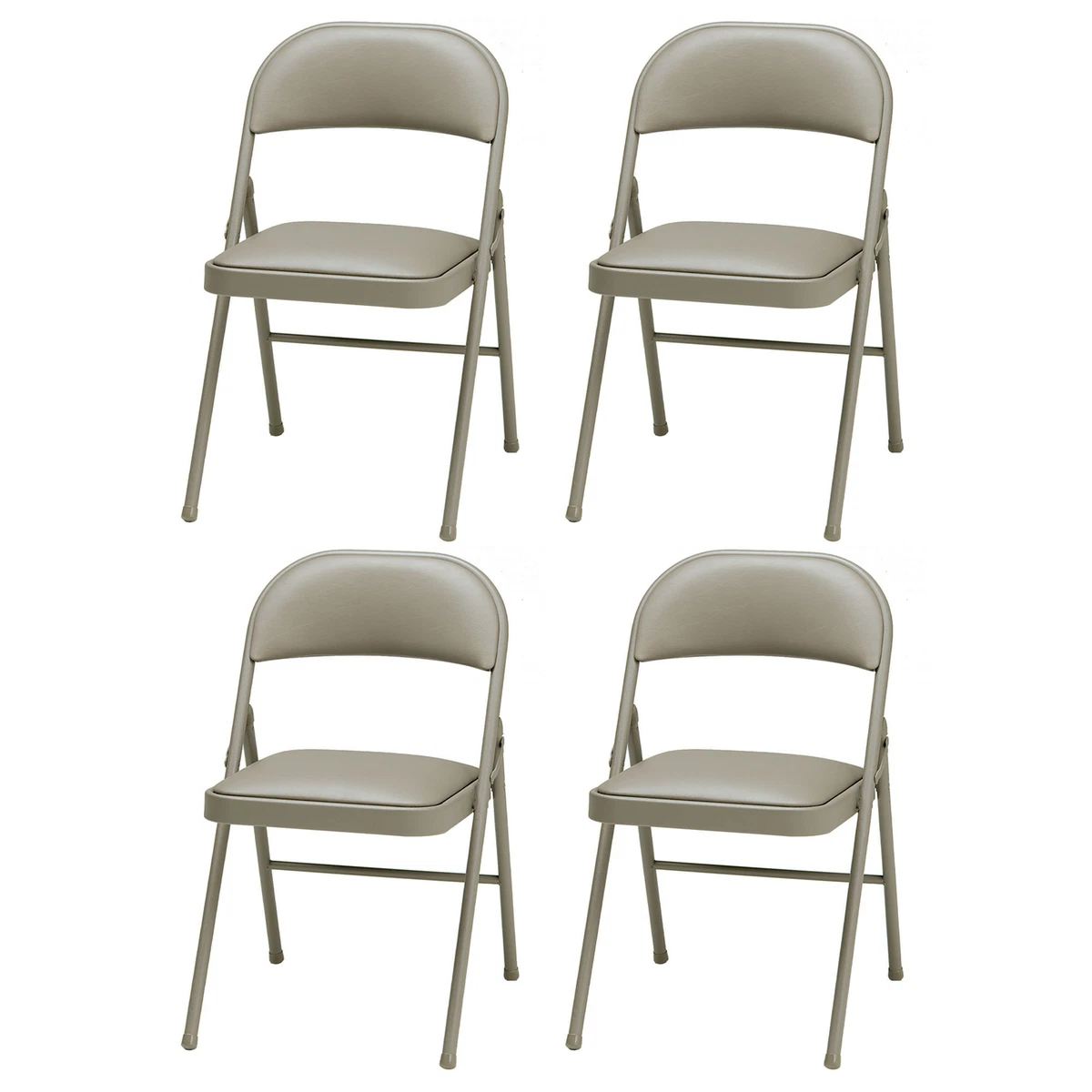 Padded folding chairs set of 4 deals