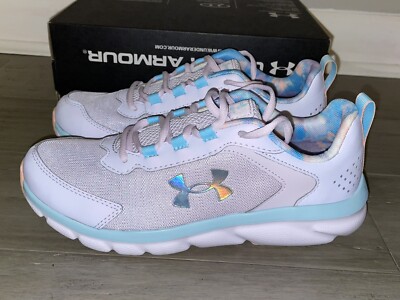 NEW Under Armour Girl's Youth Size 7Y Assert 9 Sky Running 3025867-500 Purple