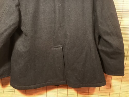 DSCP Quarterdeck Collection Black Wool Military Peacoat Size 16S - Picture 8 of 10