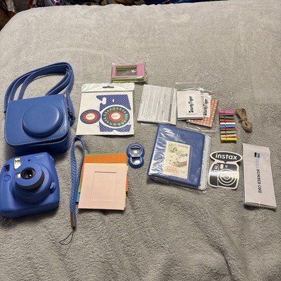Fujifilm Instax Mini 9 - Cobalt Blue Instant Film Camera Bundle Deal  READ
