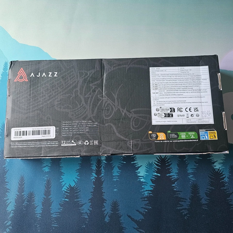 AJAZZ AK820 Wired Mechanical Gaming Keyboard Knob, Black, Red Switch, White LED - Image 3 of 4