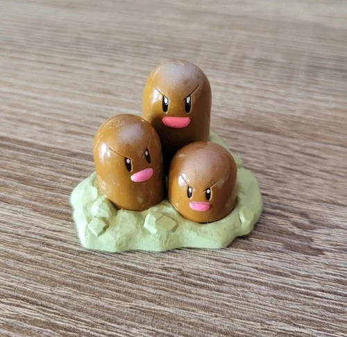 Dugtrio Figure Original Pokémon Nintendo CGTSJ TOMY Moncolle 1999 Vintage Rare