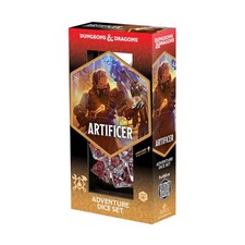 Sirius D D Adventure Dice Artificer Poly Set - Clear w/Red 14 New