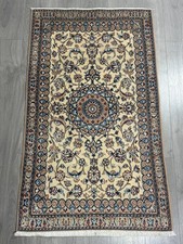 Tappeto persiano tappeto orientale design Nain 144 x 87 cm pulito G0185