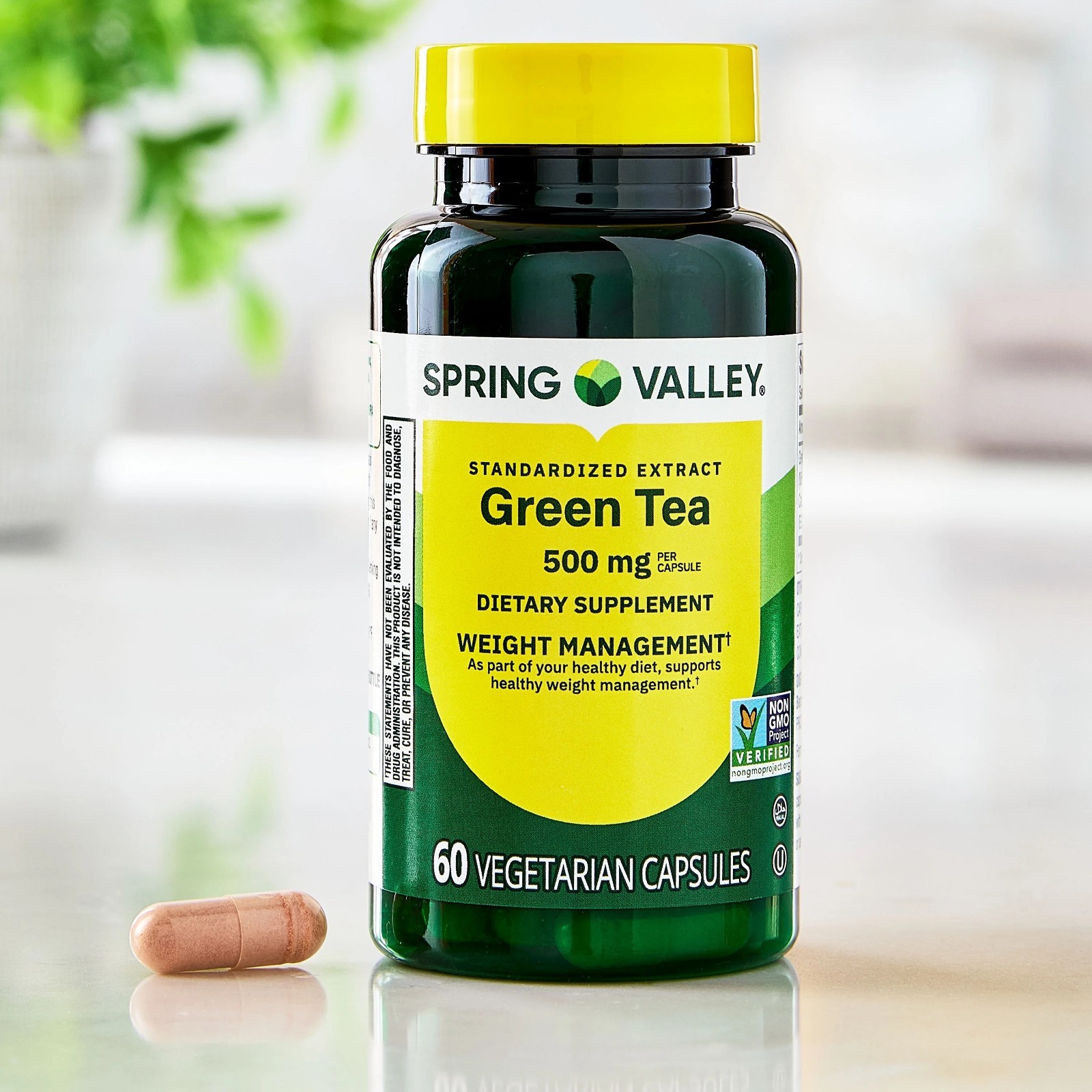 Extract 500mg Vegetarian Capsules Supplement 60 Ct