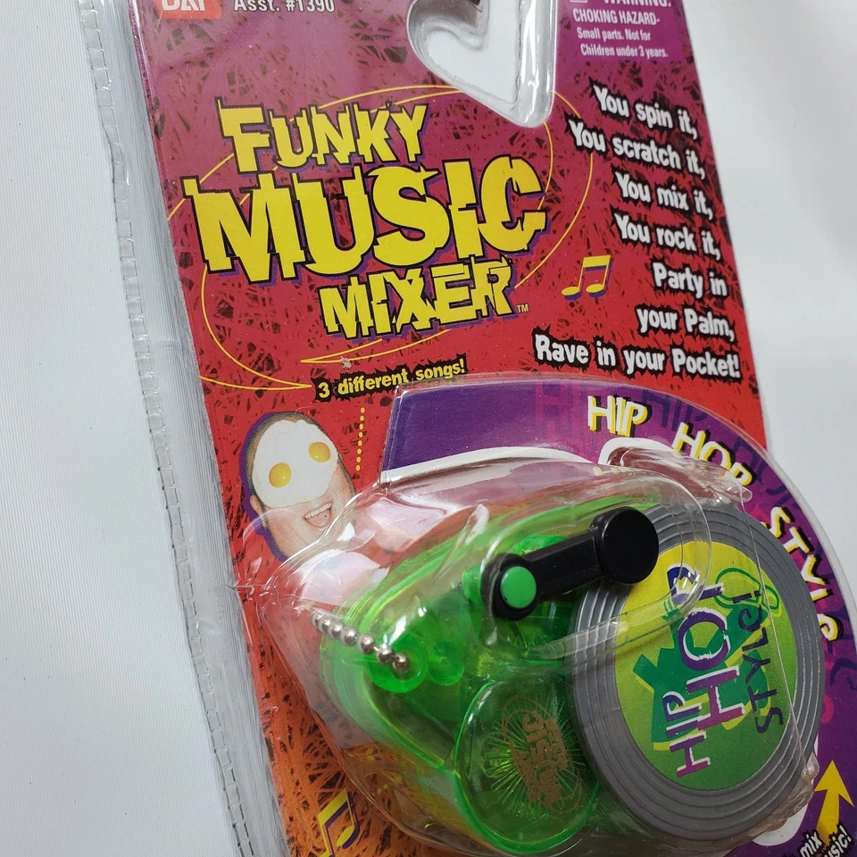 Nuevo Mezclador de Música Funky Bandai 1999 Juguete DJ Hip Hop 3" Luz de Sonido 1999 Corte Arañazo Foto 4 de 4
