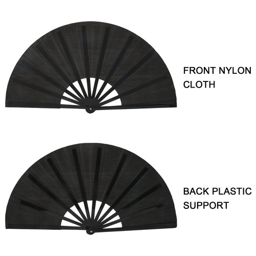 Ventilador Plegable 2 Piezas Tela Nylon Ventilador Plegable Portátil Chino Tai 3888 - Imagen 4 de 8