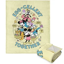 Disney Mickey Mouse Eggcellent Cozy Fleece Blanket