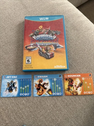 Skylanders SuperChargers Wii U Game - Complete CIB Tested w/ Cards