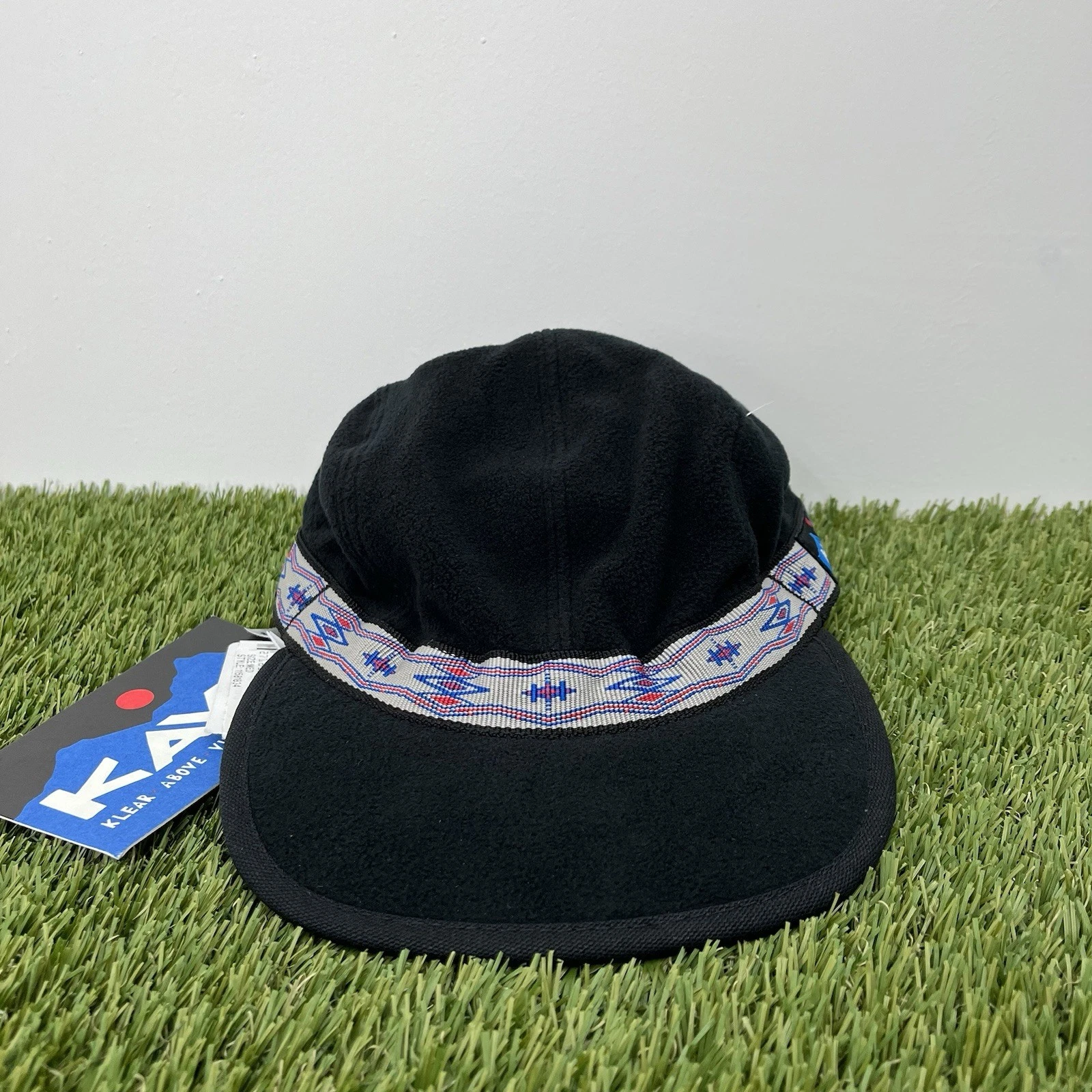 Kavu Synthetic Strap Cap Hat Strapcap Fleece Black Men M Adjustable Hiking NWT