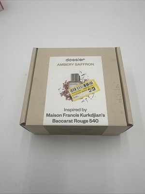 Dossier Ambery Saffron 1.7 Oz Eau de Parfum Spray Perfume Fragrance - Sealed in