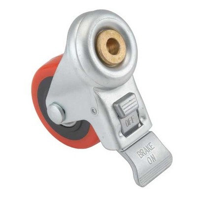 WOODRIVER 3'' Caster Double Locking Swiveling with 1/2'' Mounting Hole 4-1/4'' Tall