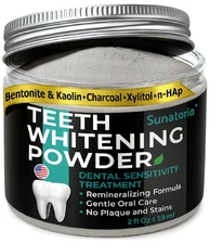 Teeth Whitening Powder - Remineralizing Tooth Powder for Tooth Whitening 5 in 1 