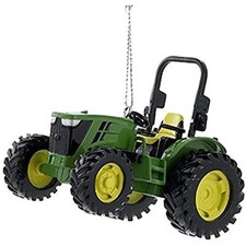 Kurt Adler Plastic Ornament for Christmas Tree, John Deere Utility Tractor