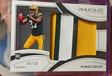 Panini 2022 Immaculate Romeo Doubs RC Patch /10 Packers RL-RDO