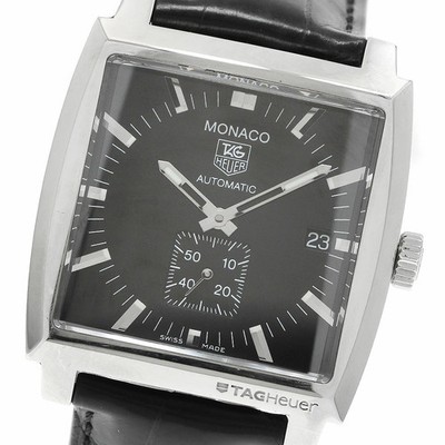 TAG HEUER Monaco Date Small Second Automatic Men's Watch From Japan