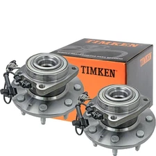 4WD TIMKEN Front Wheel Hub Bearing Pair For Chevy Silverado GMC Sierra 2500 3500
