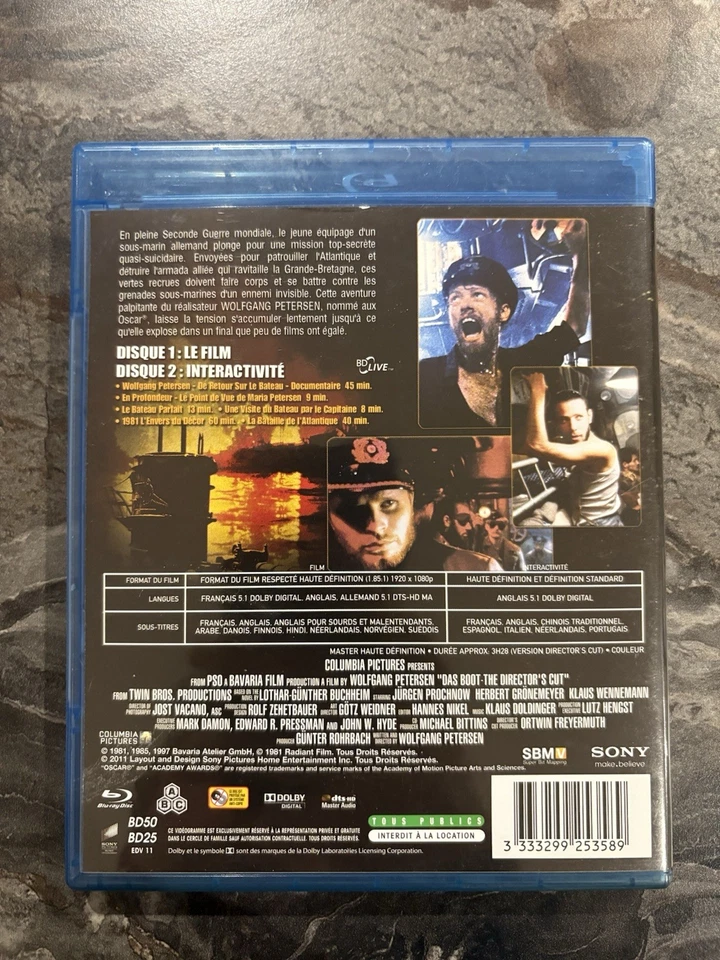 Blu-ray Das Boot [ Édition Director’s Cut 2 Disques ]  - Bild 2 von 2