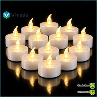 LED Teelichter 24 StüCk Flammenlos Batterie 200+ Stunden Flackernd