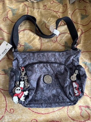 Kipling Peanuts Snoopy Doggy Denim Gabbie Mini Crossbody New with Tag